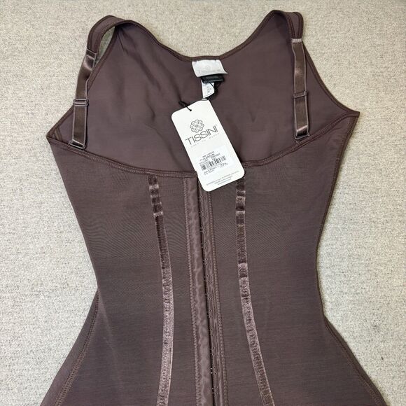 Tissini Faja Cristal XXL Brown Colombian Shapewear Smoothing Post Op Compression - Picture 4 of 10